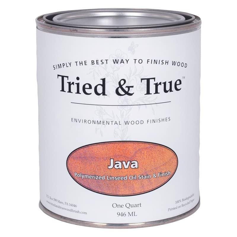 Java Stain & Finish, Quart – Linseed Oil Wood Stain, Perfect for Home Improve…
