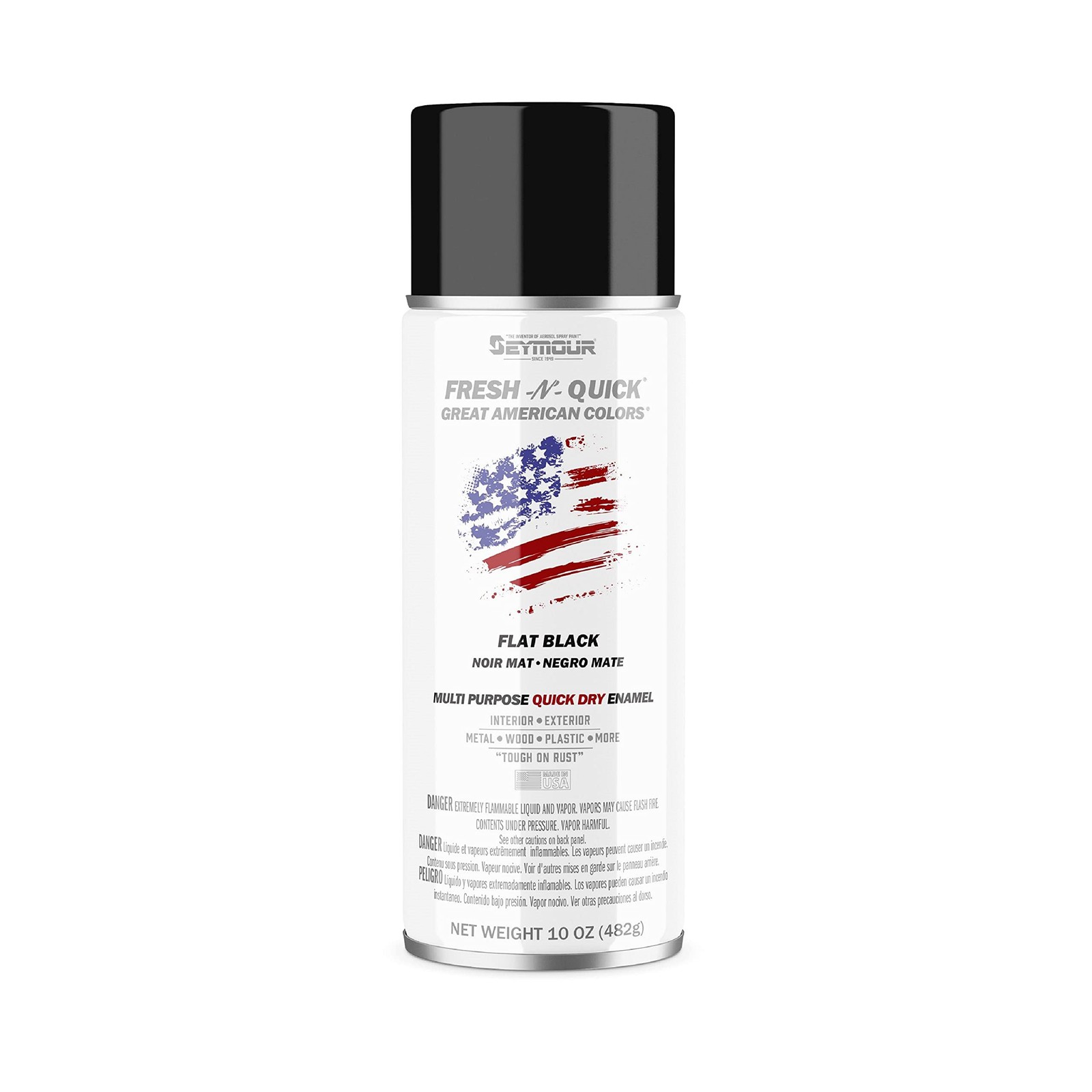 Paint 11-10 Fresh-N-Quick Multi-Purpose Spray Enamel Flat Black