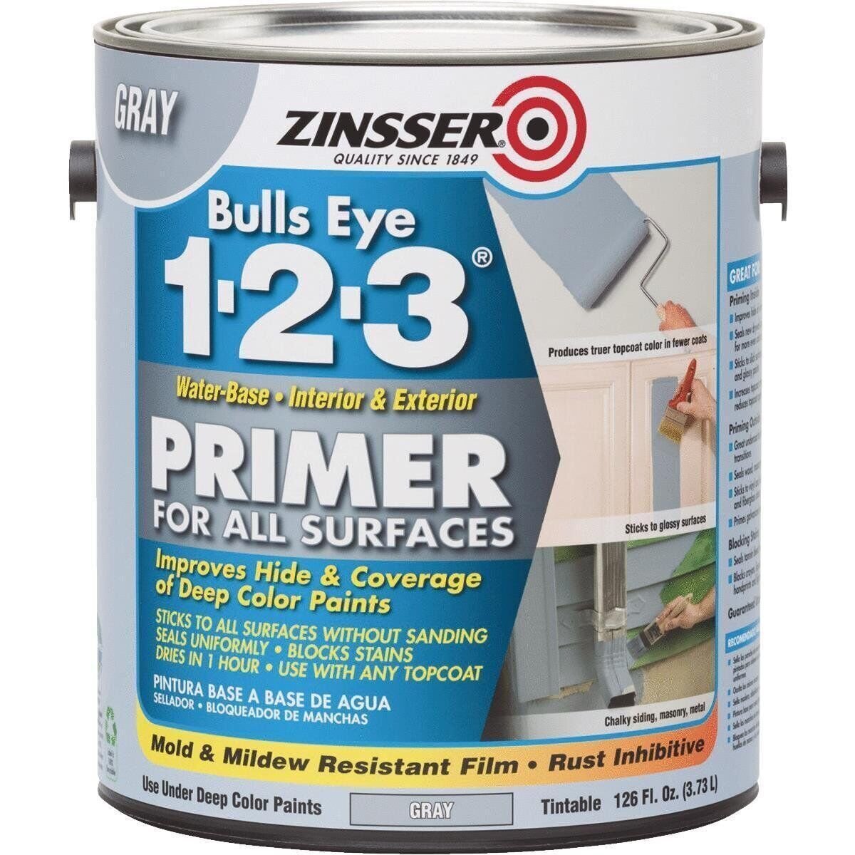 Zinsser 1-2-3 Gray Stnblk Primer