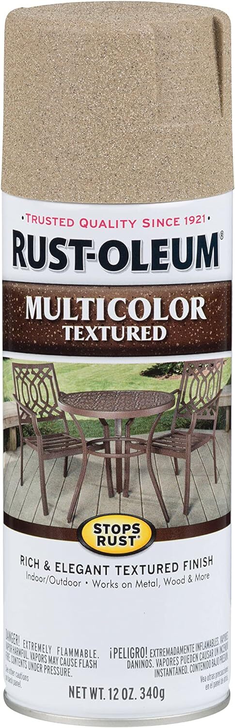 Rust-Oleum 223524 Multi-Color Textured Spray Paint, 12 oz, Desert Desert Bisque