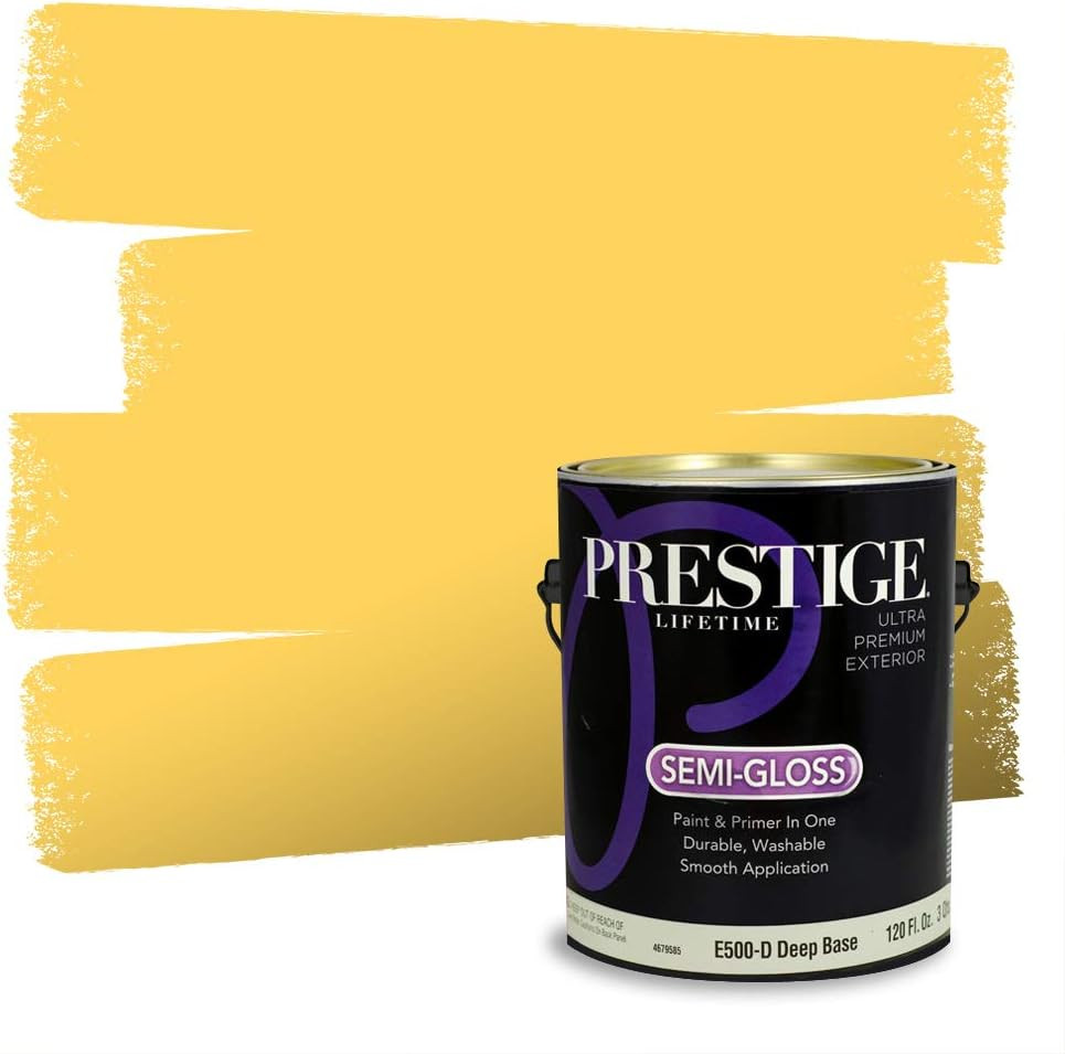Paints Exterior Paint and Primer in One, 1-Gallon, Semi-Gloss, Comparable Match