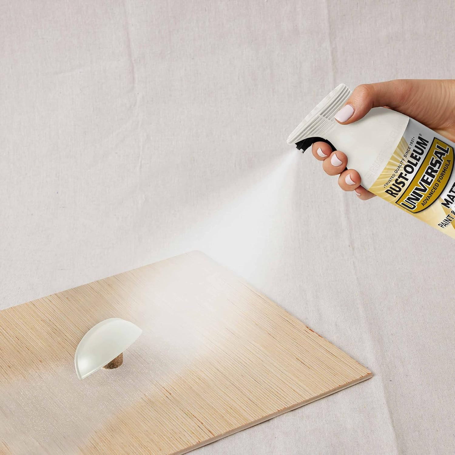 376725 Universal All Surface Spray Paint, 12 Oz, Matte Farmhouse White