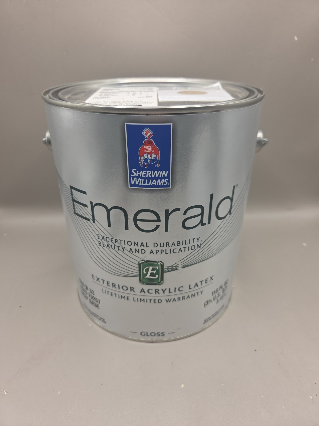 1 Gallon Sherwin Williams Emerald Exterior Gloss Color 7508 Tavern Taupe