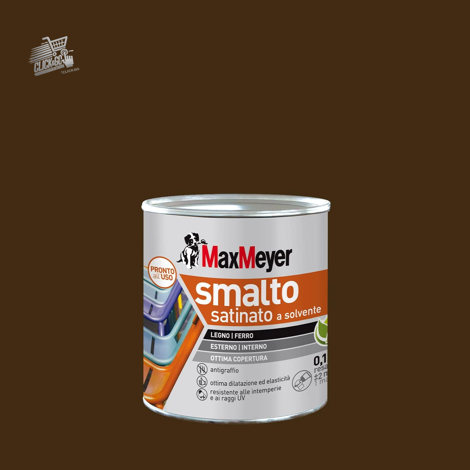 Solvent Enamel Iron Satin Wood Medium Grey RAL 7040 750ml Paint Or,