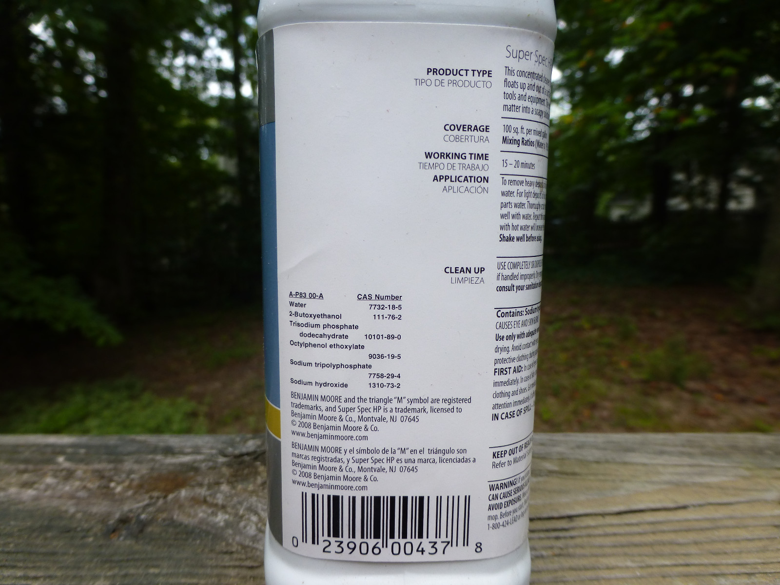 Benjamin Moore Super Spec HP Oil and Grease Emulsifier P83 32 oz.