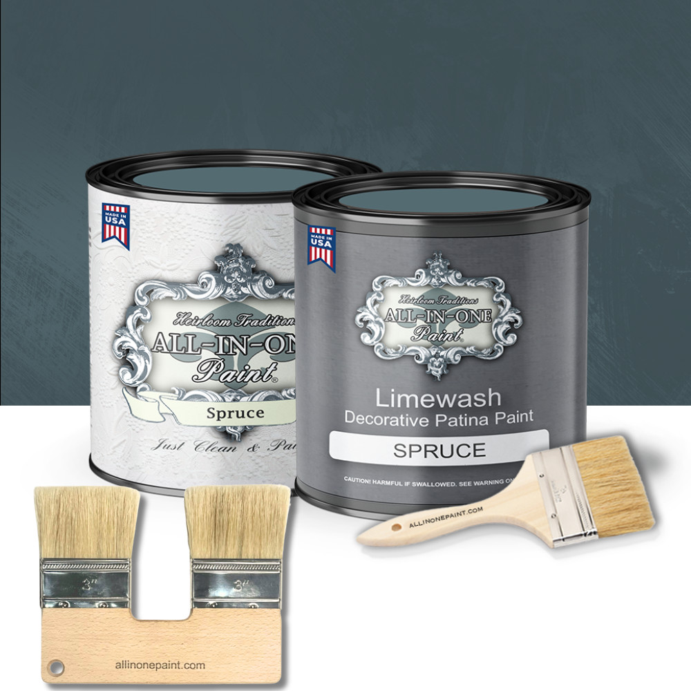 ALL-IN-ONE Paint Limewash Quart Kit – Spruce