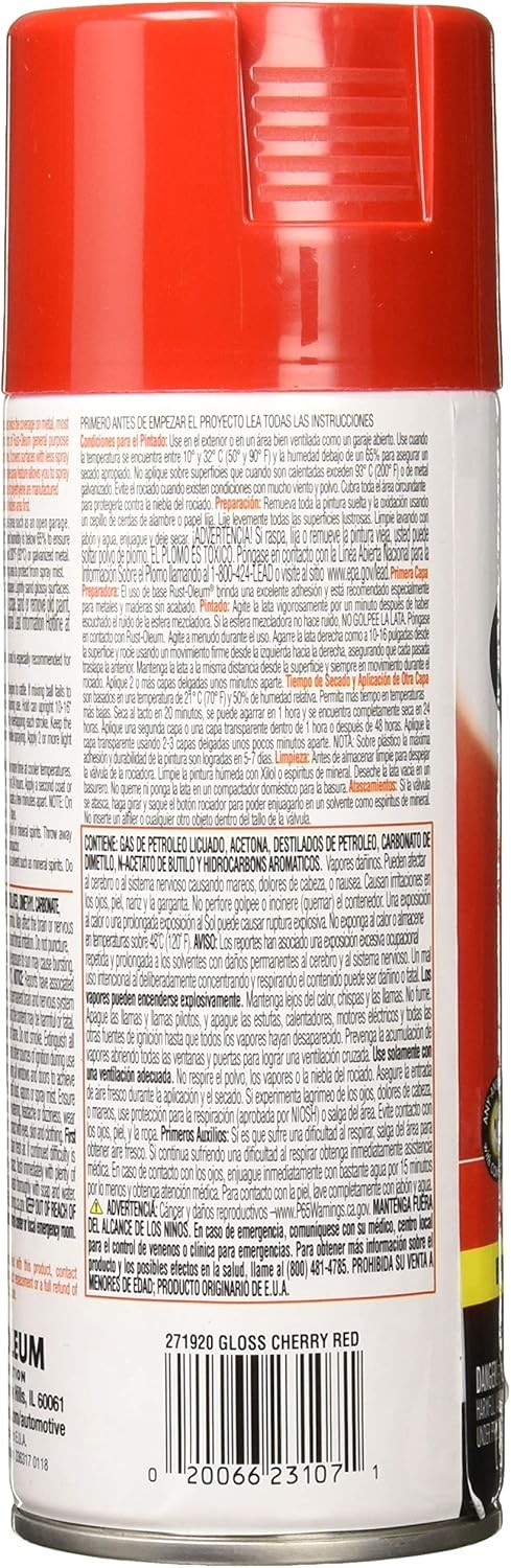 Rust-Oleum 2X Spray Paint Gloss Cherry Red 12oz