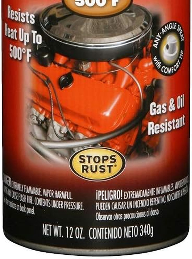 248932 Engine Enamel Spray Paint, 12 Oz, Gloss Black