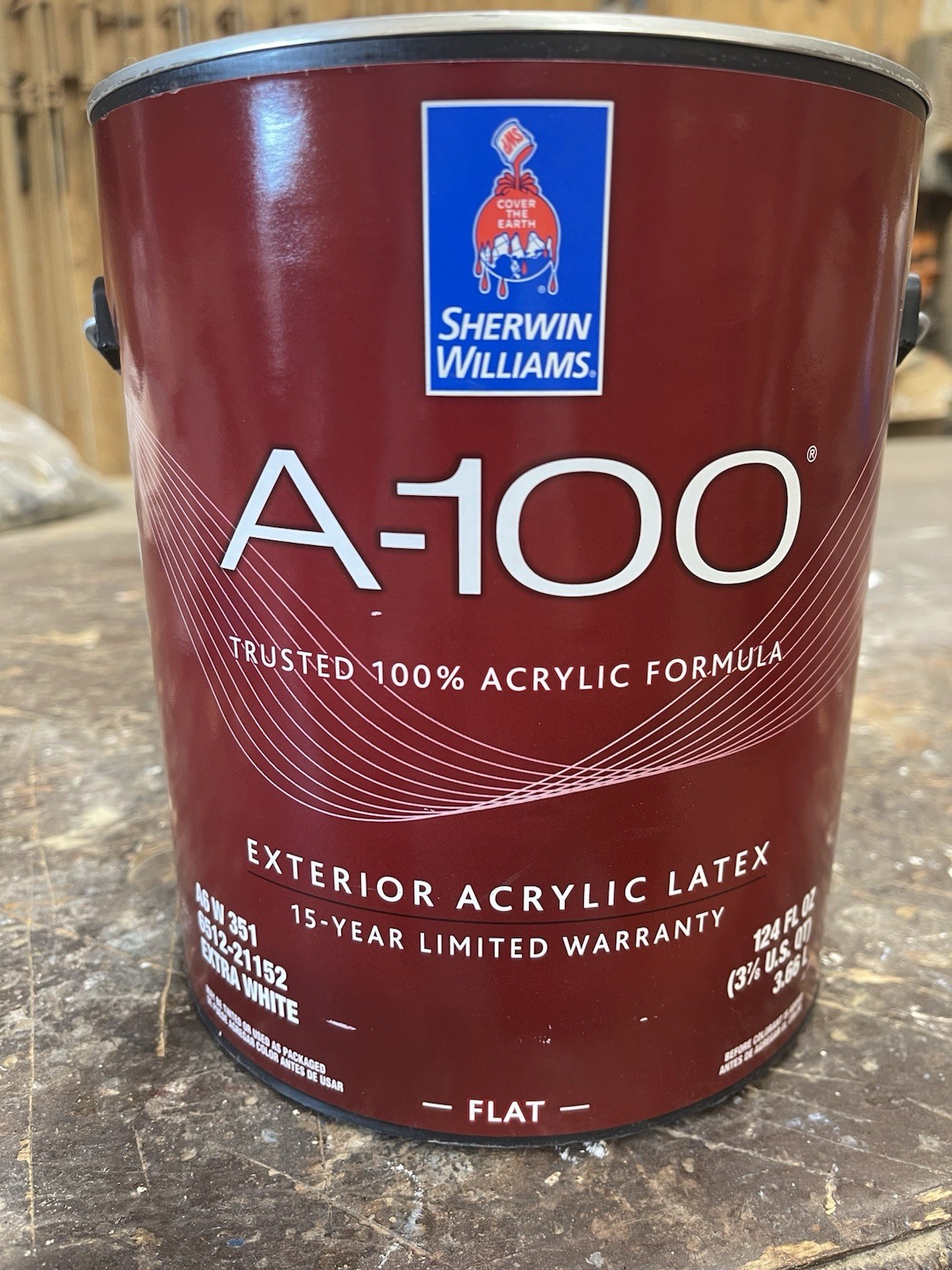 1 Gal. Sherwin Williams A-100 Exterior Flat Acrylic Paint / Custom Sage Green