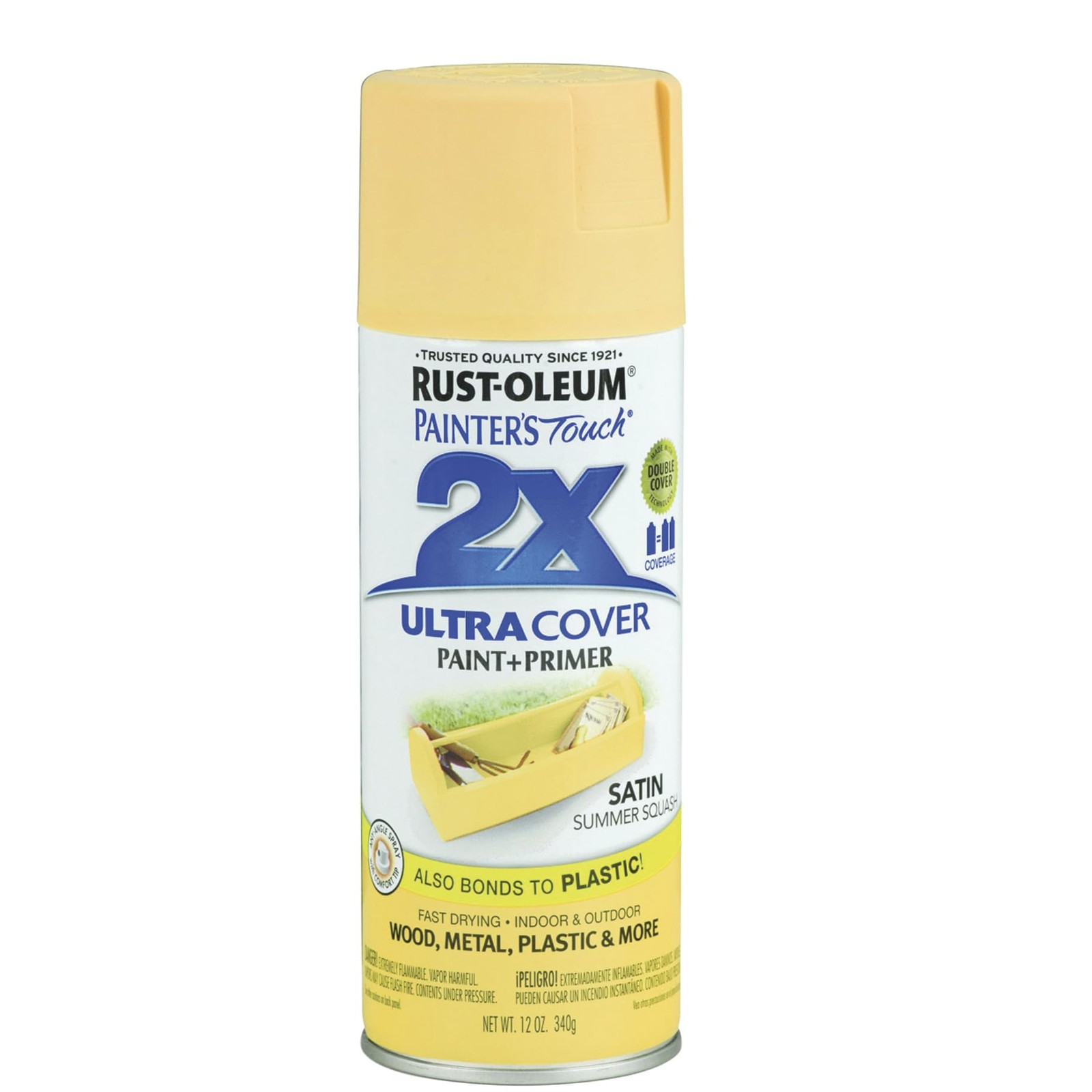 Rust Oleum 12 Ounce Painter’s Touch 2X Ultra Cover Spray Paint Summer Squash …