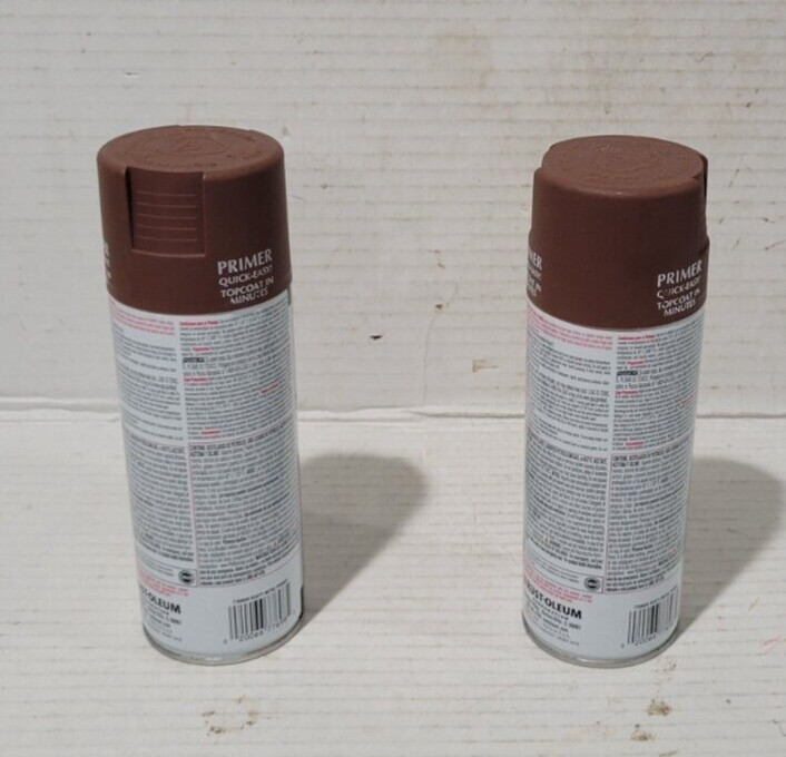 2 – (12 oz cans) Rust-Oleum 7769830 Stops Rust Rusty Metal Primer Spray NEW!