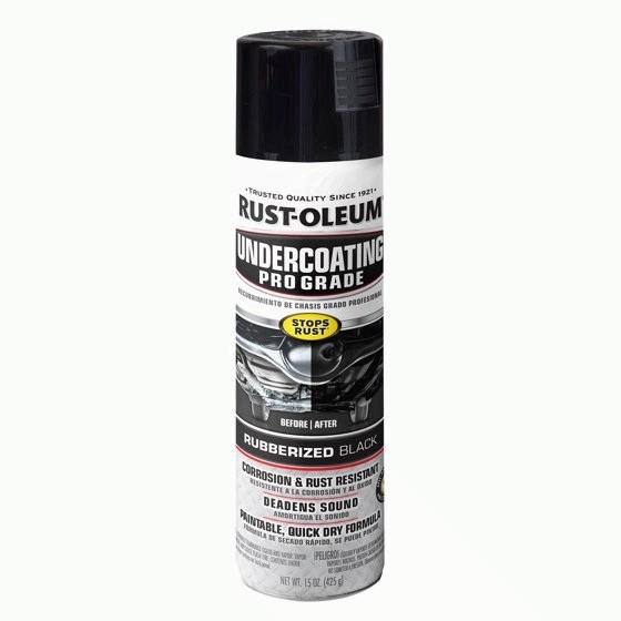4 PACK Rust-Oleum Automotive Rubberized Undercoating Matte Spray Paint, Black