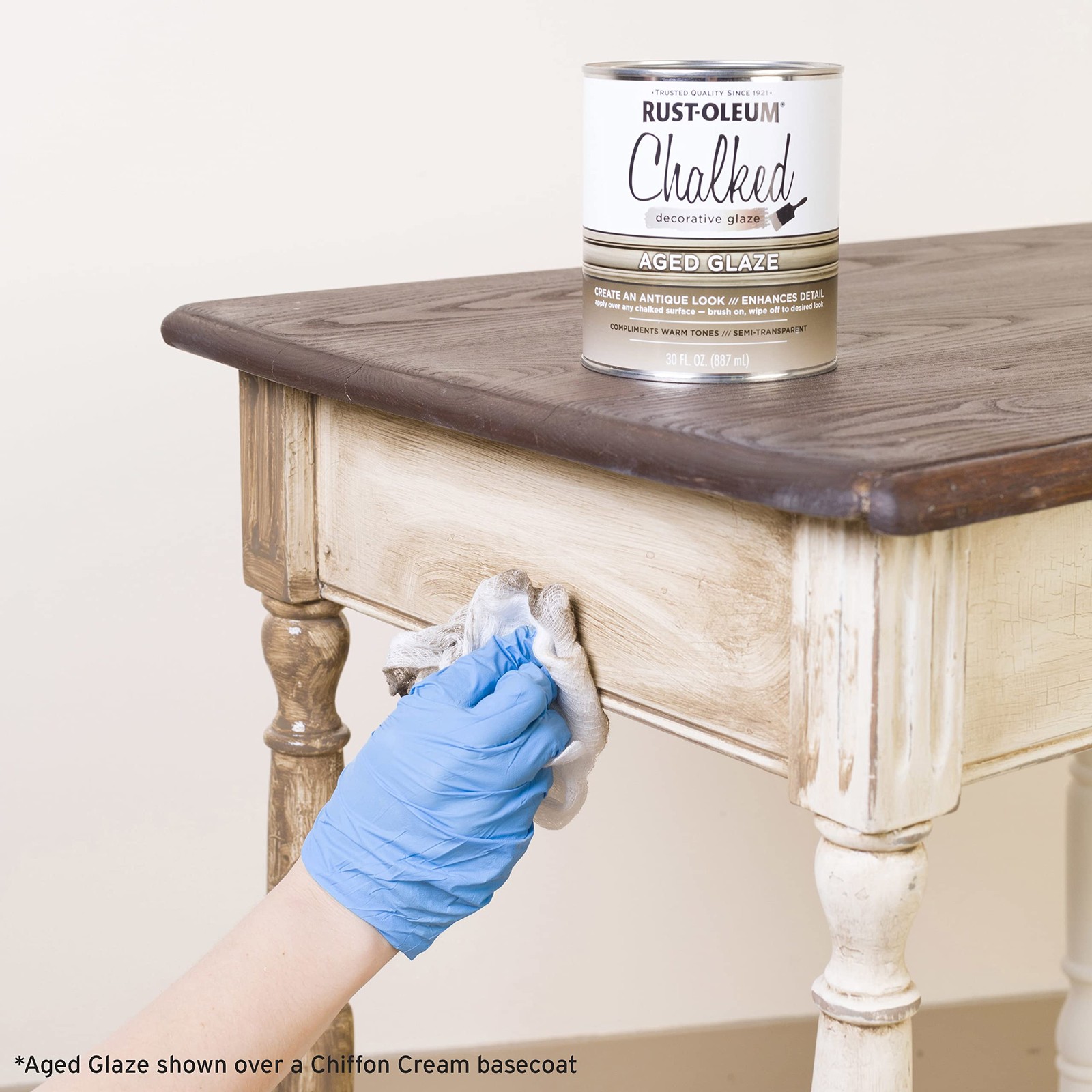 Rust Oleum Chalked Decorative Glaze 30 Ounce Semi Transparent Antique Finish