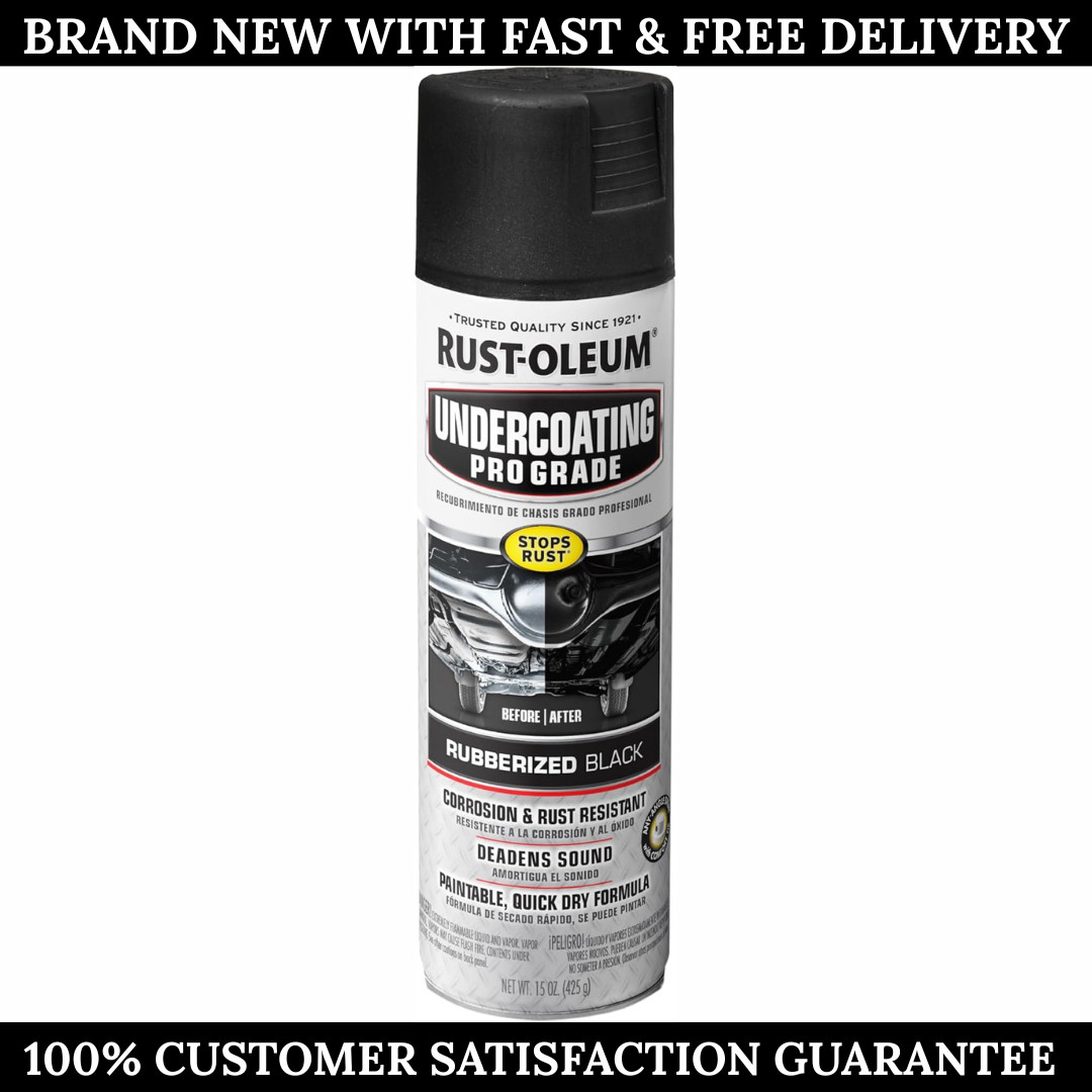 Rust-Oleum Professional Rubberized Undercoating Spray Black 15 oz Aerosol Can