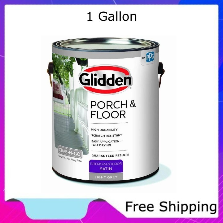 Glidden Porch & Floor 1 gal Light Gray Satin Interior/Exterior Paint with Primer