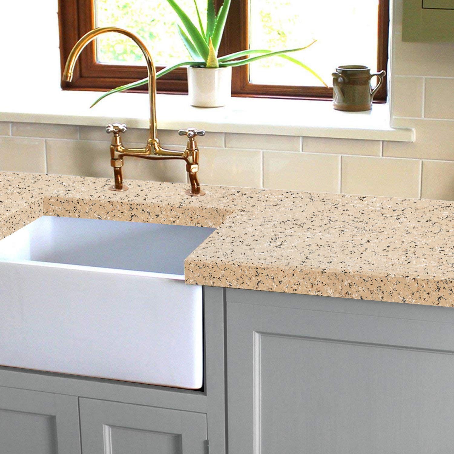 Granite Countertop Paint Kit – Sand Counter Refinishing Kit for Kitchen Bathroom