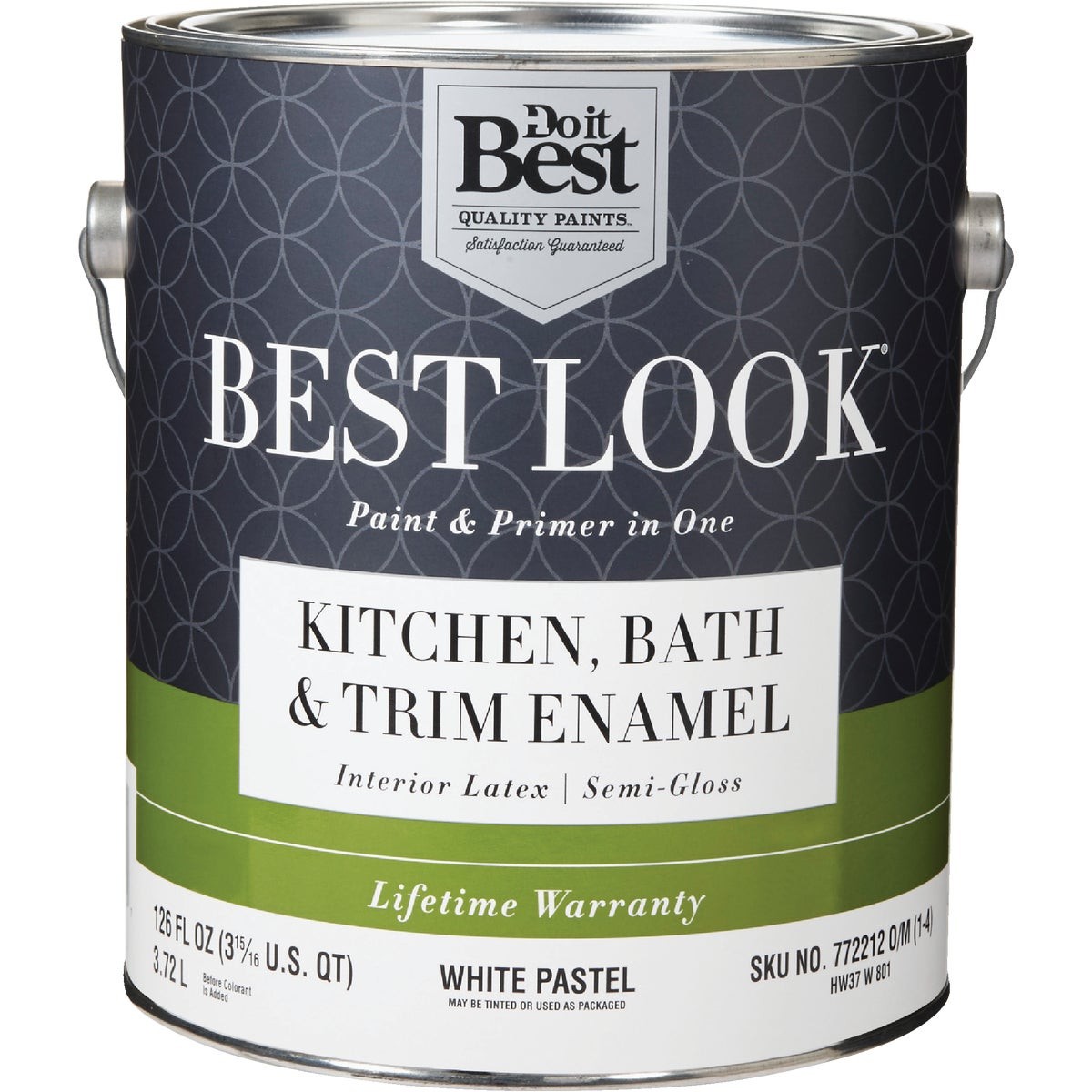Best Look S/G Wht/Pastl Bath Paint HW37W0801-16 SIM Supply, Inc. Best Look