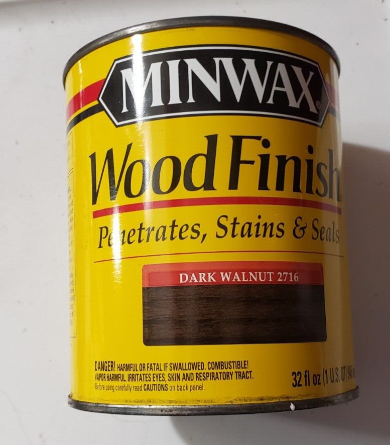 Minwax Wood Finish Dark Walnut Stain #2716, 1 quart, NOS