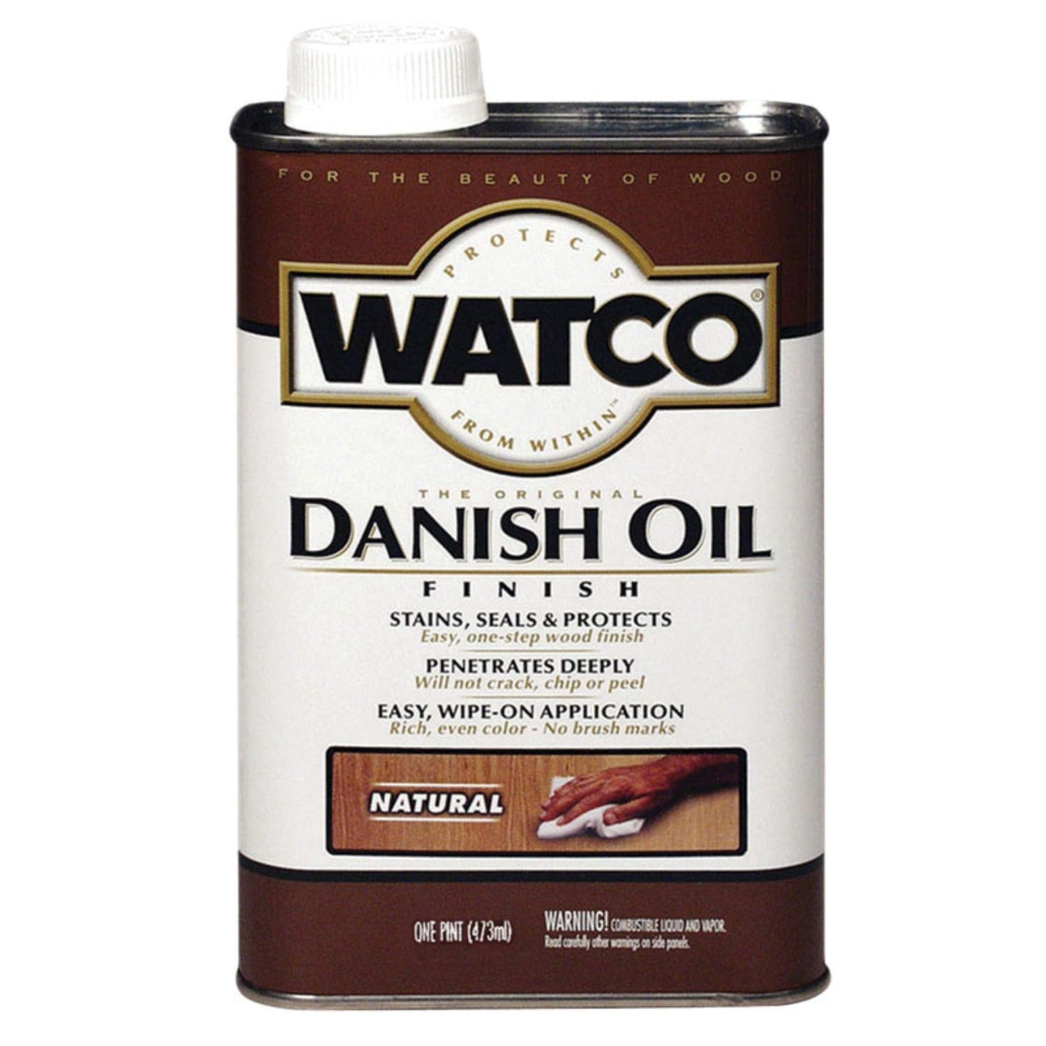 Watco Natural Oil Finish Danish Oil Wood Finish 1 Pint Size