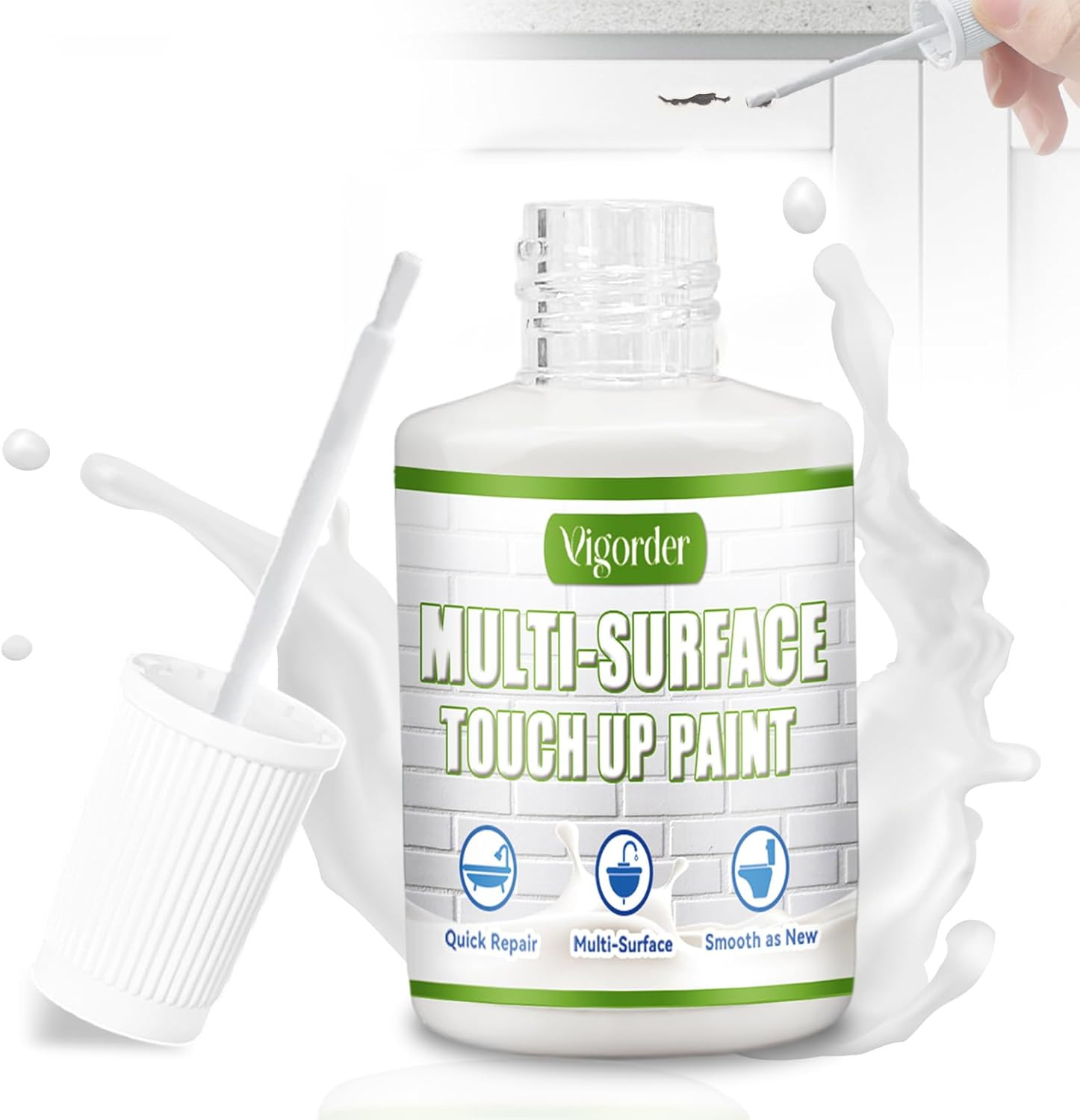 White Touch up Paint Pen, White Paint for Wall, Door, Cabinets, Furniture