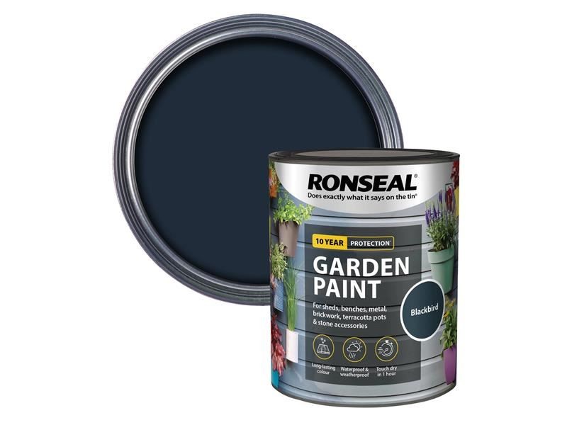 Ronseal – Blackbird 750ml Garden Paint