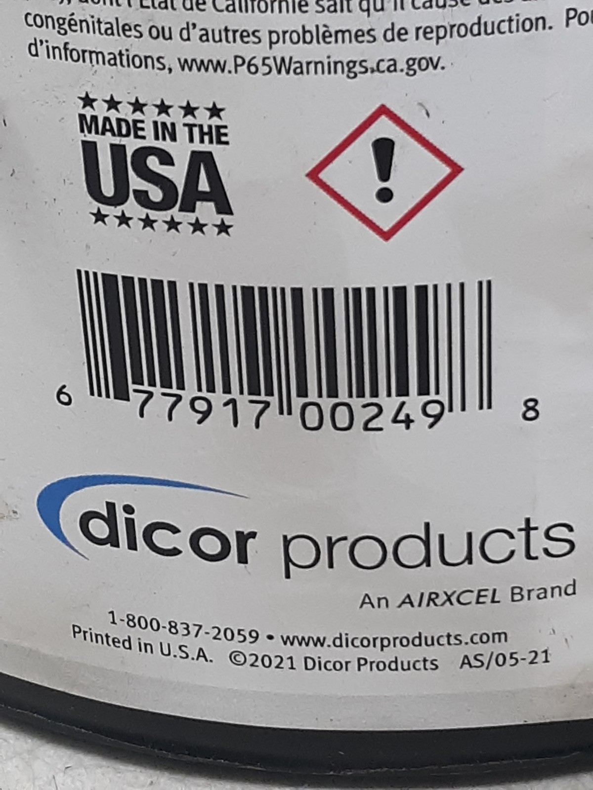 Dicor RP-CRC-1 EPDM Rubber Roof Acrylic Coating – Part 2, White, 1 Gallon