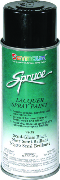 Spruce Semi-Gloss Black Lacquer 98-38 SEYMOUR OF SYCAMORE, INC 20043281002633