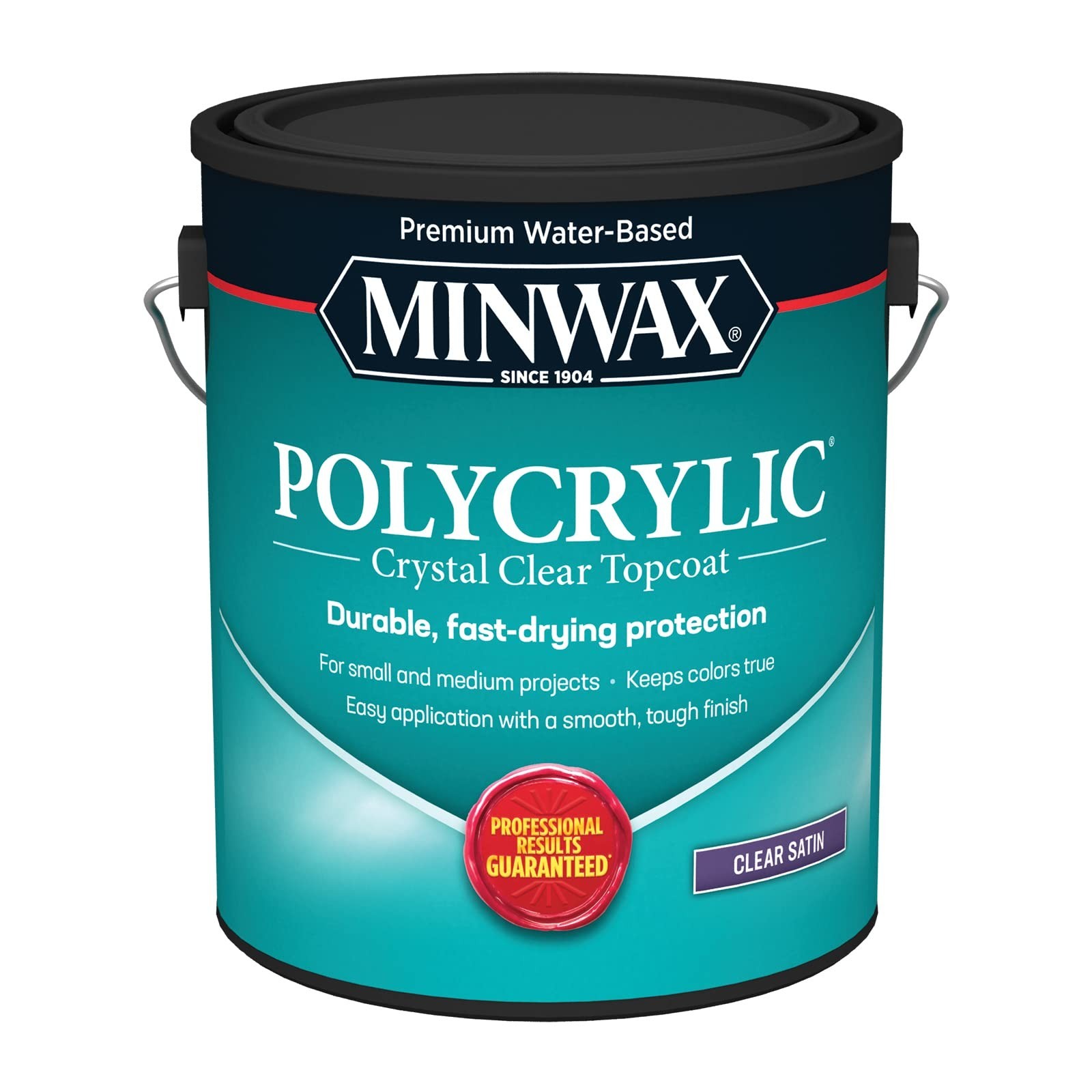 Clear Polycrylic Protective Finish – 1 Gallon Water-Based Satin Sealant Coating