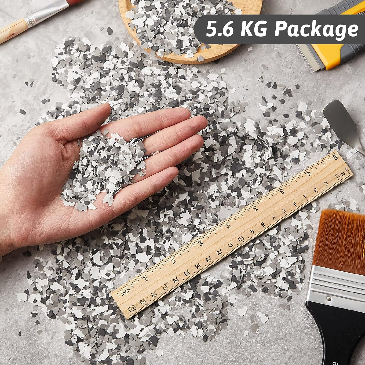 12.4 Lb Decorative Color Chips Garage Floor Coating Garage Floor Paint Epoxy Fla