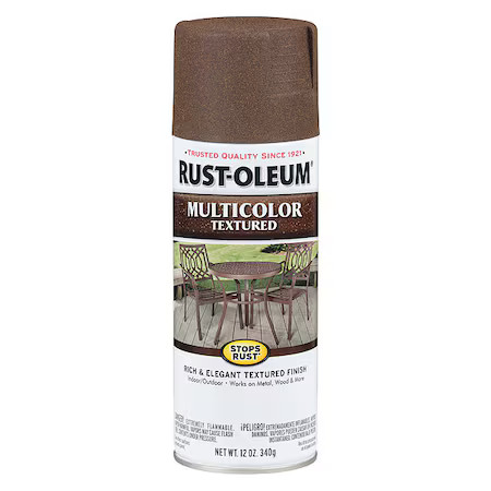 Rust-Oleum 223523 Textured Spray Paint, Autumn Brown, Textured, Solvent, 12 Oz
