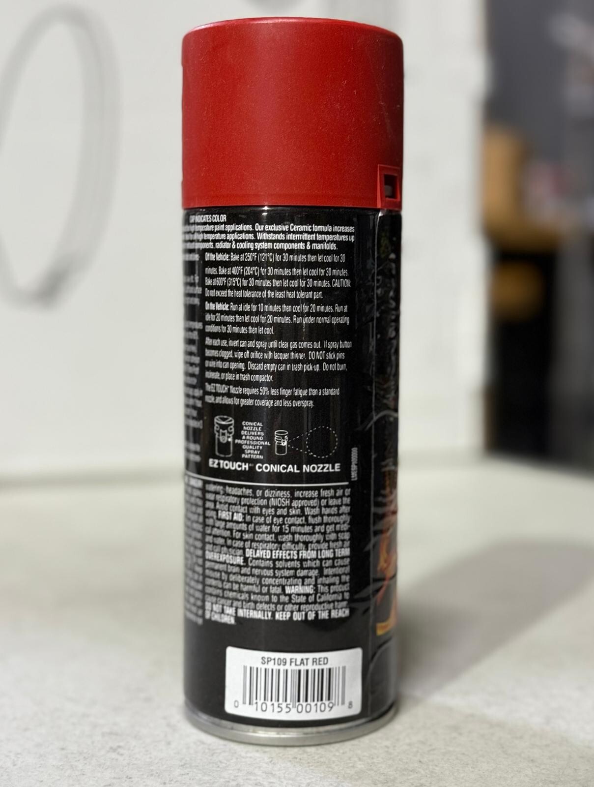 VHT SP109 High Temperature Flame Proof FLAT RED Header Spray Paint – 11oz
