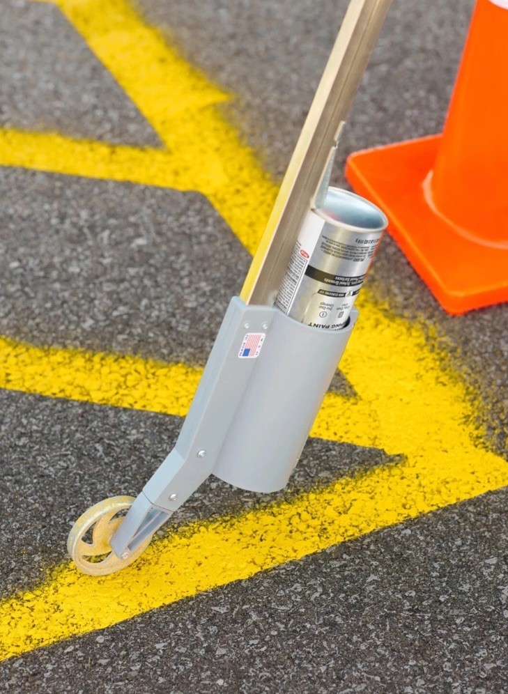 (6)-Krylon Industrial 8300 SB Highway White Striping Paint Model: K00830008