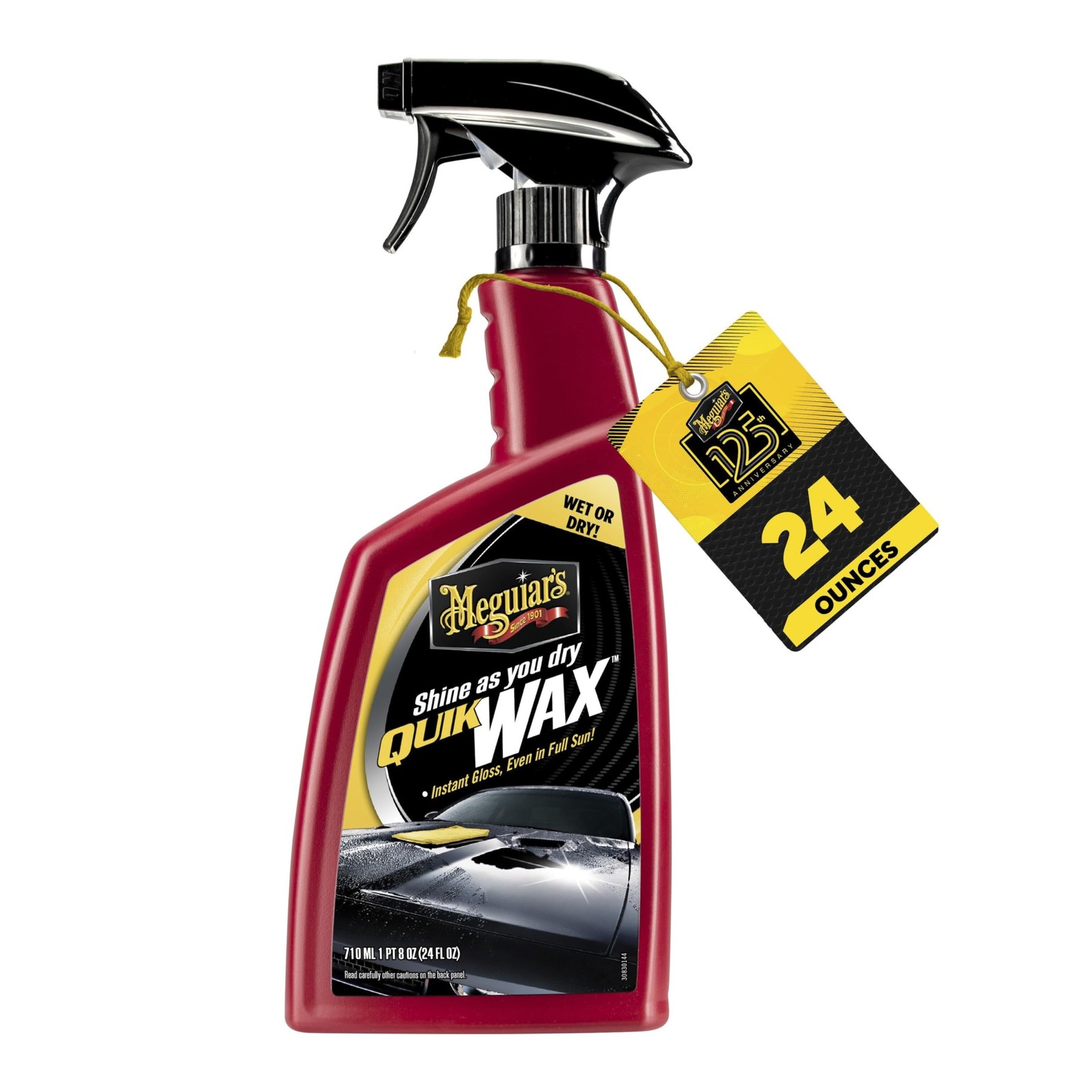 Quik Wax Spray Wax for Car Detailing 24 Oz Deep Shine Protection Professional