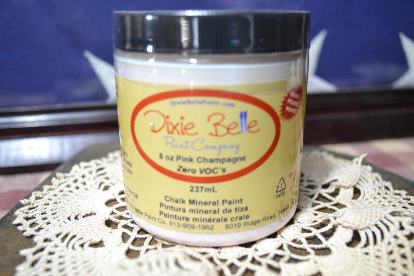 DIXIE BELLE CHALK MINERAL PAINT PINK CHAMPAGNE WATER BASED 8 oz BRAND NEW