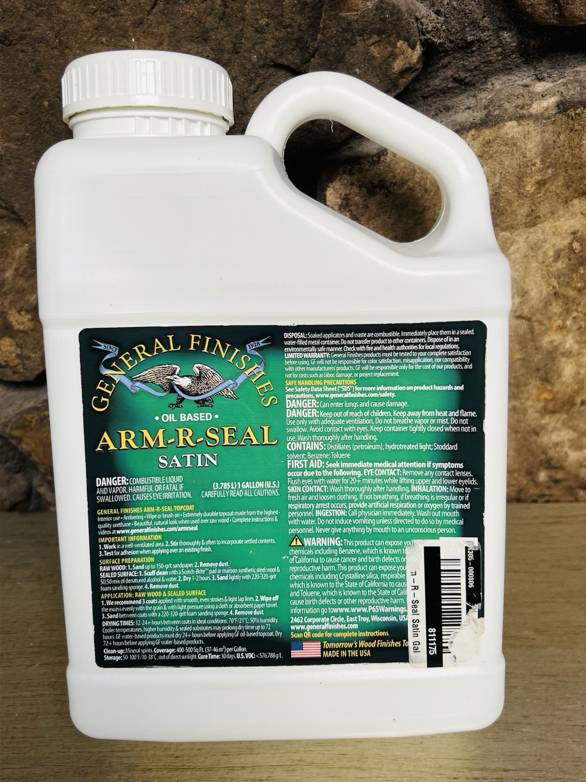 General Finishes Arm-R-Seal Oil Based Topcoat SATIN 1 Gallon 3.785L Sealed