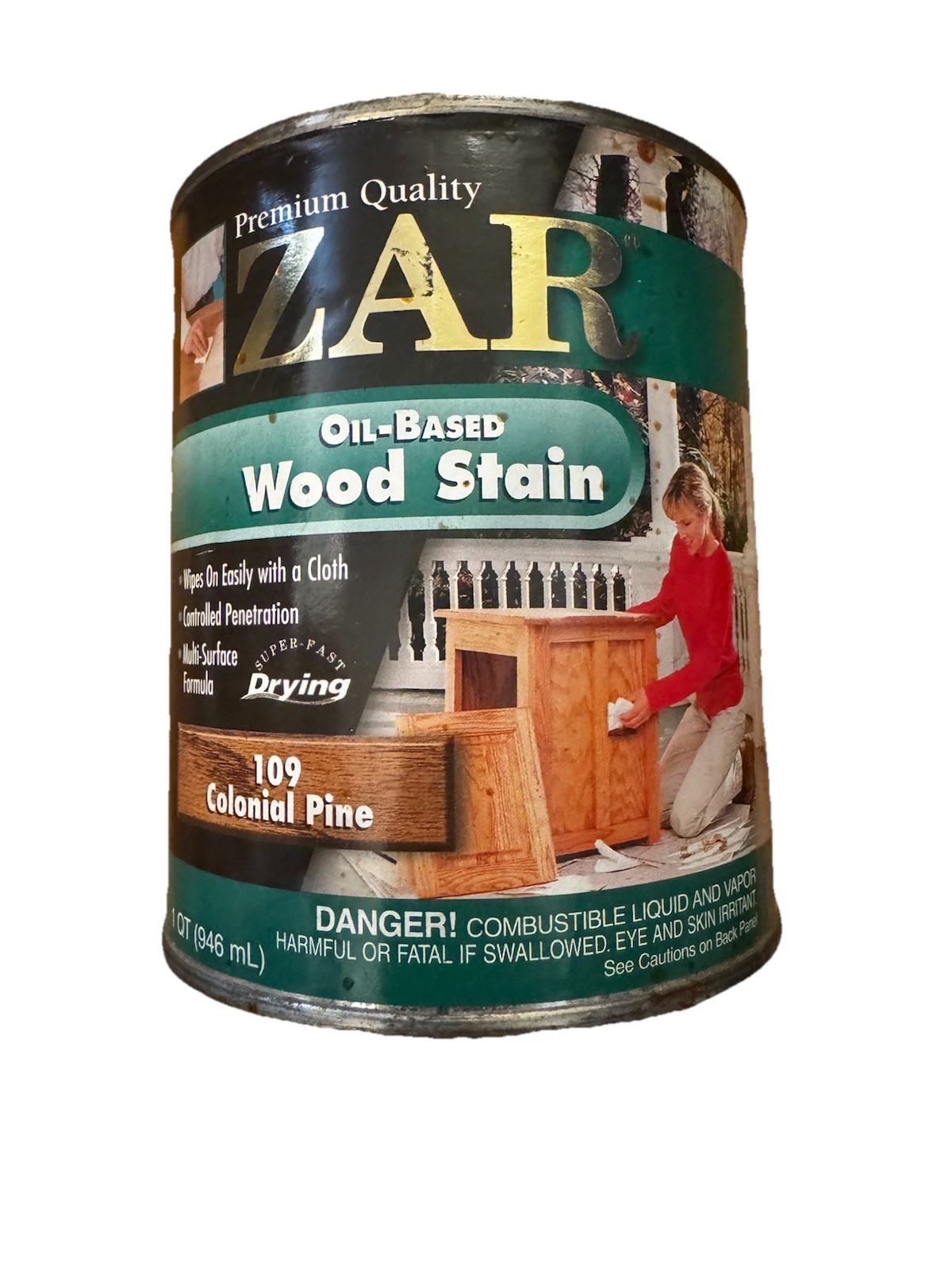 Zar Interior Stain 109 COLONIAL PINE Quart