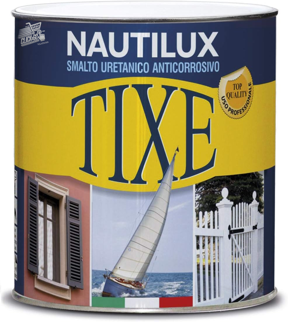 Nautilux Tixe Urethane Enamel Grey Iron Metal Wood Plastic Boat 750ml