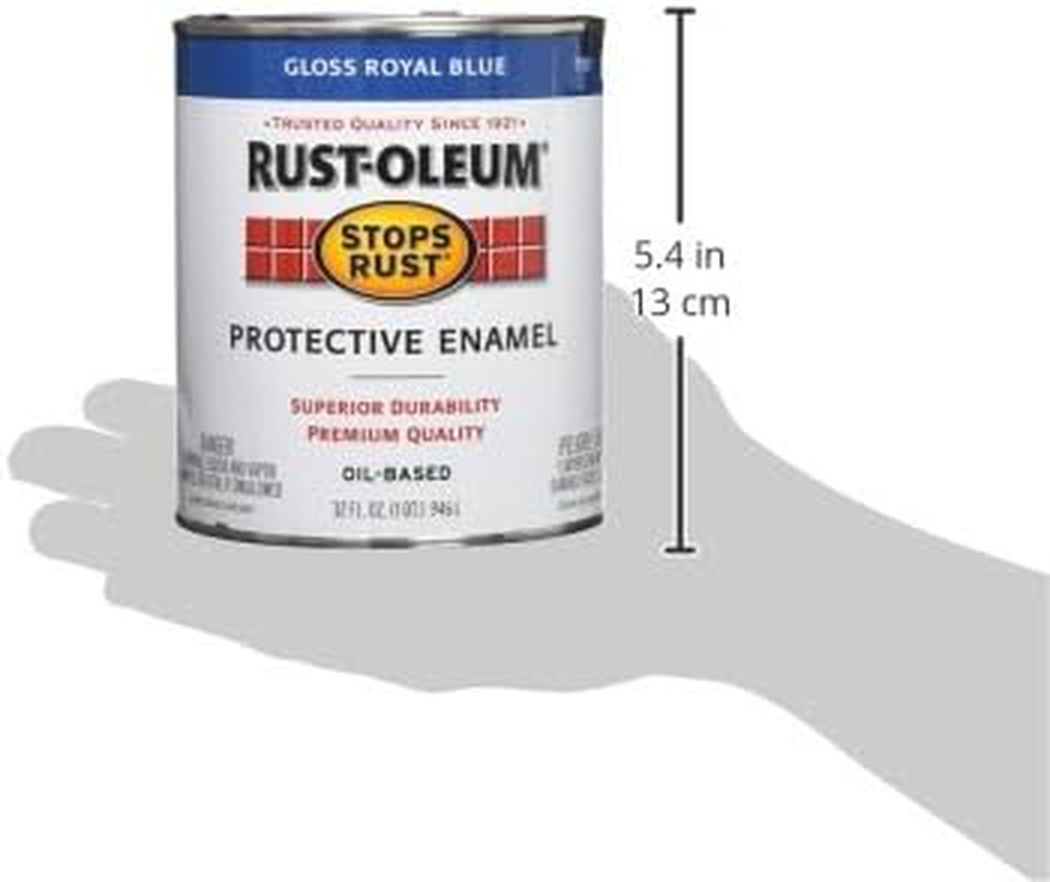 Rust-Preventing Gloss Royal Brush-On Paint, 1 Quart