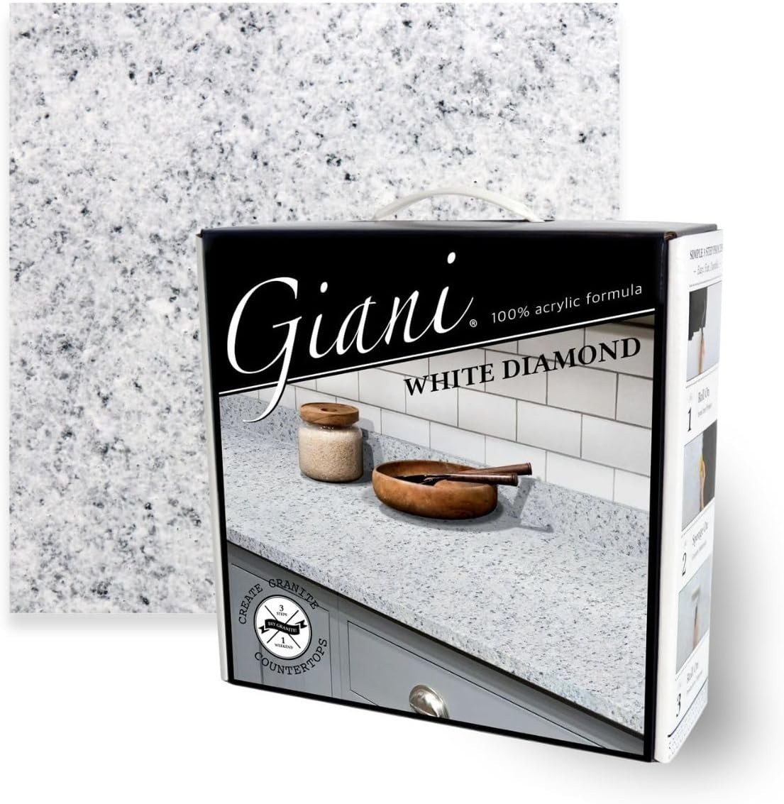 Transform Countertops Kit 2.0 White Diamond 100% Acrylic Gloss Finish