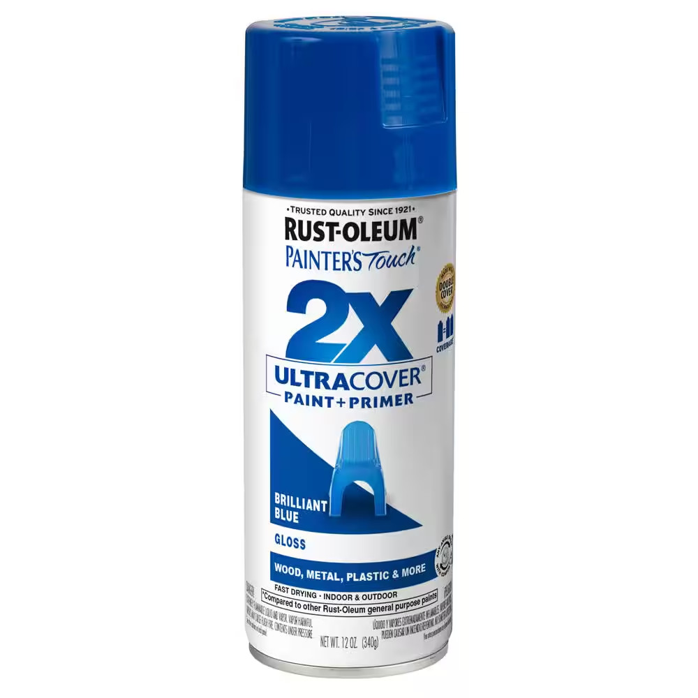 12 Oz. Gloss Brilliant Blue General Purpose Spray Paint (6-Pack)