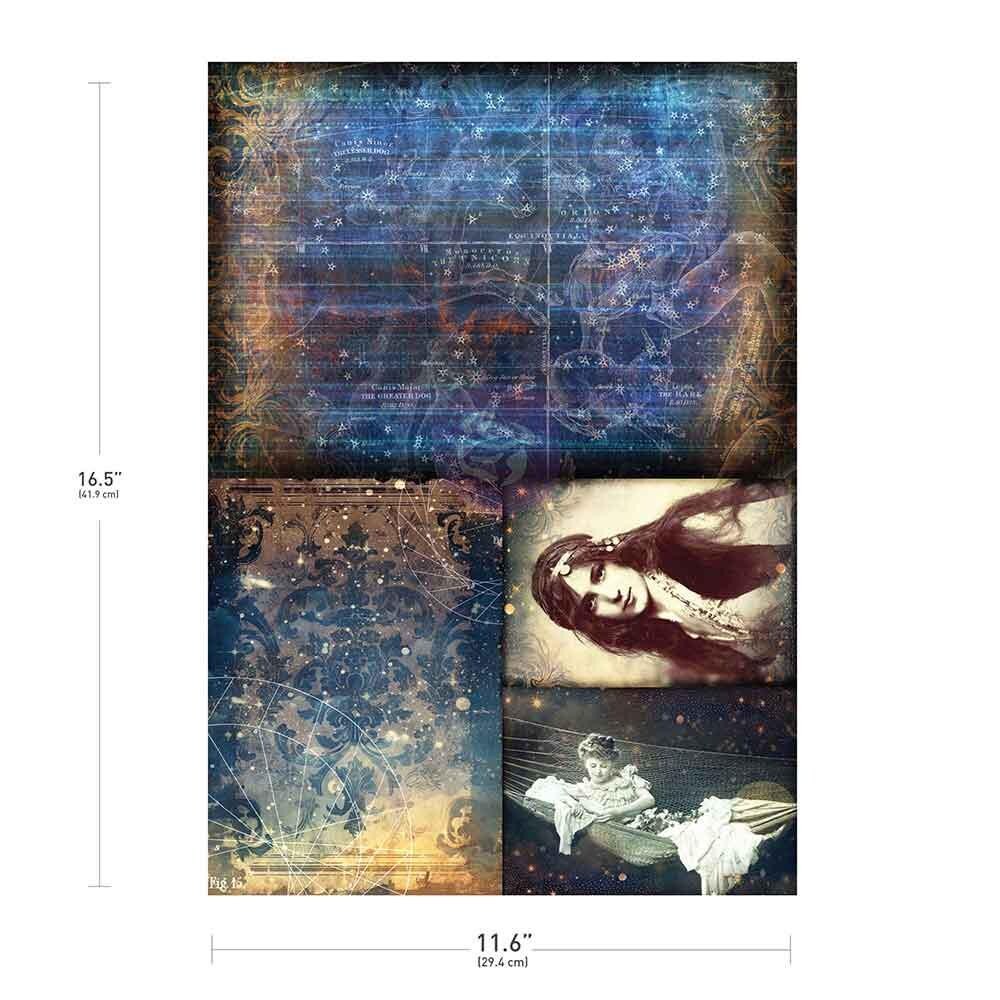 NIGHTDREAMING | A3 Decoupage Paper | Furniture | Arts & Crafts | 11.7″X16.5″; 1