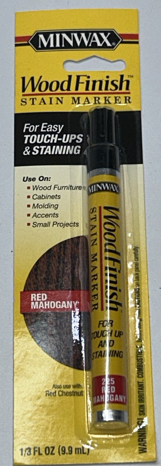 RED MAHOGANY Minwax Wood Finish Stain Marker – For Easy Touch Ups & Staining