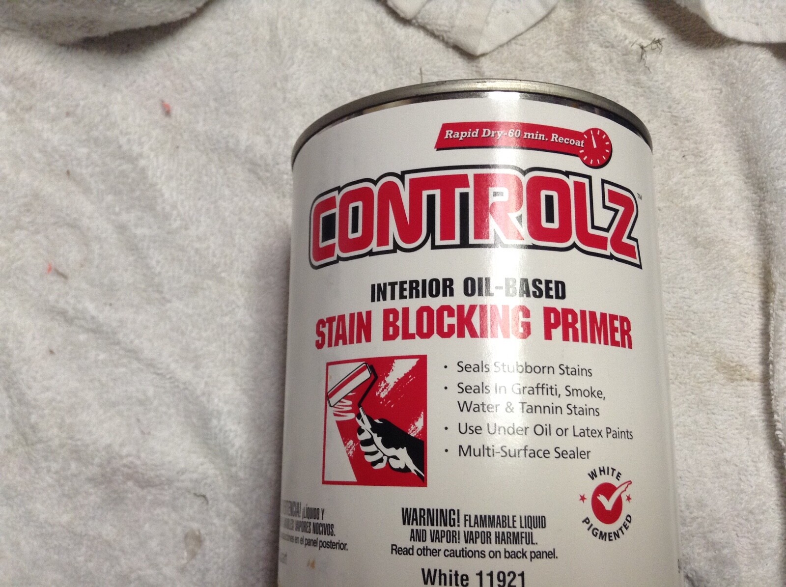 VALSPAR ControlZ Multi-Surface Stain Blocking Primer/Sealer 1 Qt WHITE FREE S&H