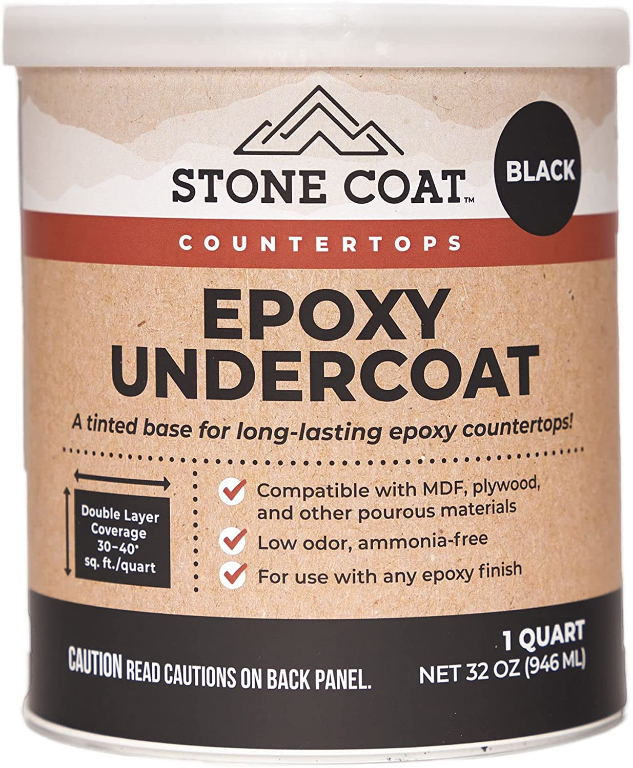 32 oz. Epoxy Undercoat for Countertops: Seals & Bonds – for Stone Coat Projects