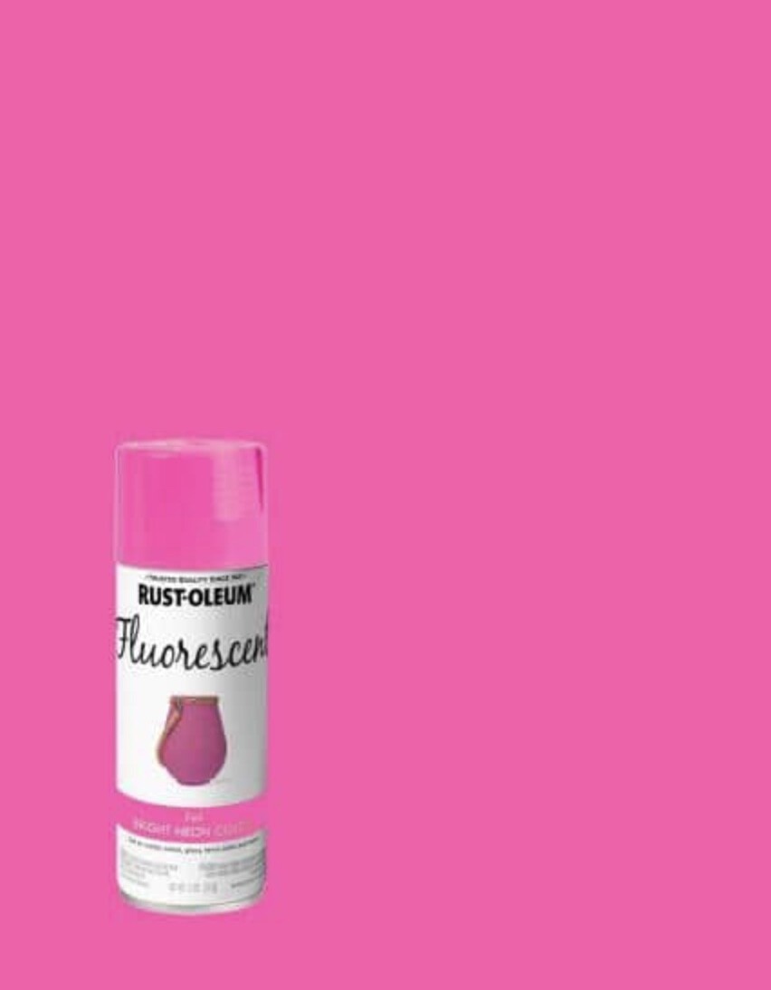 Rust-Oleum Fluorescent Bright Neon Pink Spray Paint, 11 Oz.