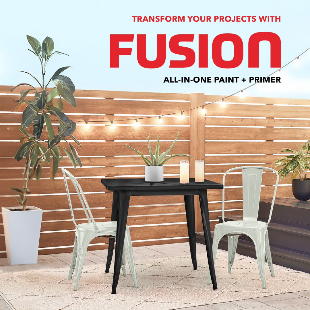 4-Pack Krylon Fusion All-In-One Matte Black Spray Paint, Multi-Surface, 12oz Can