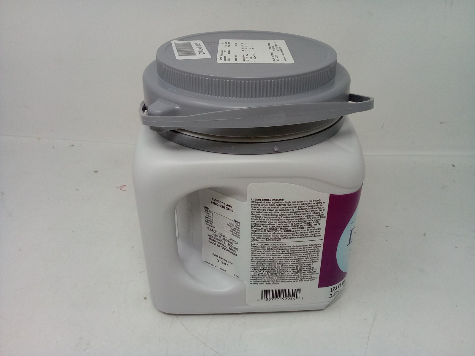 DUTCH BOY DURACLEAN PAINT+PRIMER EGGSHELL INTERIOR LATEX {WHITE/BASE A}123 FL OZ