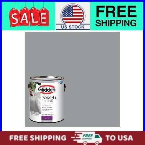 Glidden Porch & Floor 1 gal. Light Gray Satin Interior/Exterior Paint with Prime