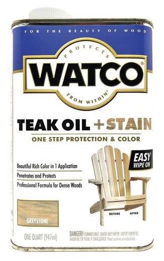 Watco 348759-4Pk Teak Oil Quart Greystone 4 Pack