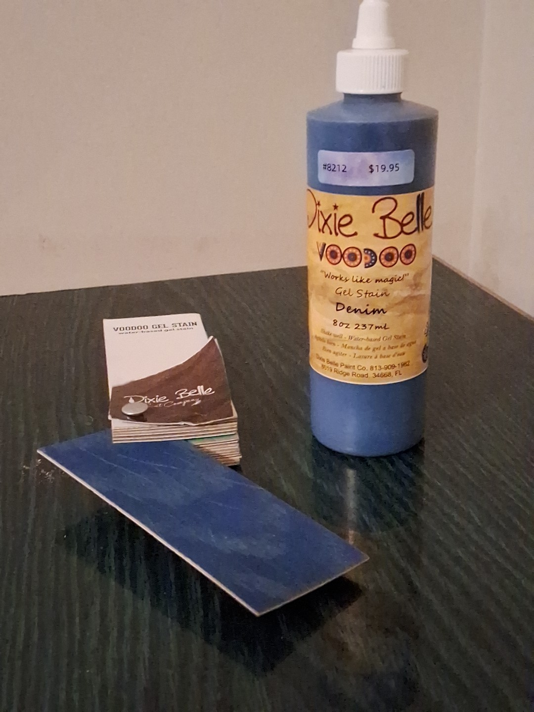 Dixie Belle Paint Co. Voodoo Water-Based Gel Stain 8 floz – Color: Denim